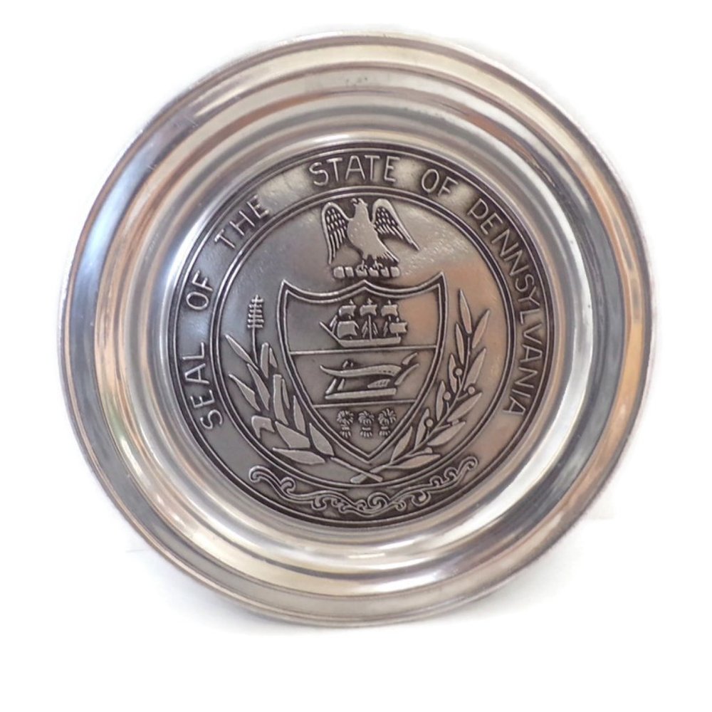 Seal Of The State Of Pennsylvania Wilton Pewter Plate ESC2655